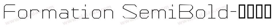 Formation SemiBold字体转换